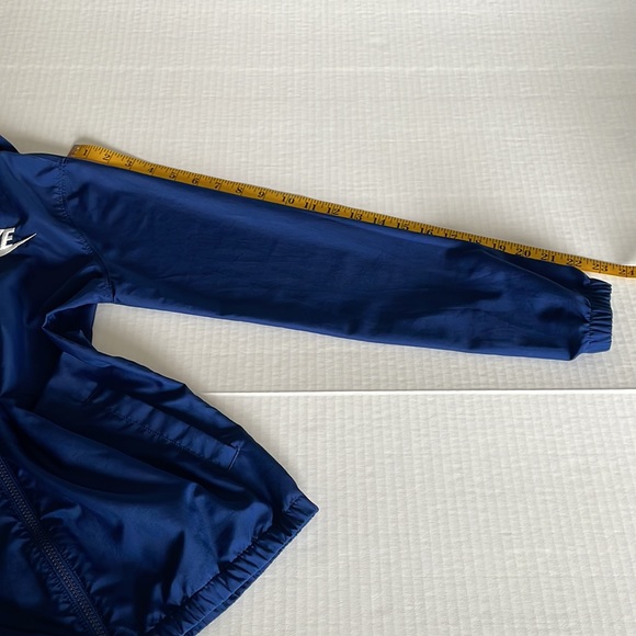 Nike navy blue hooded windbreaker jacket youth size Large - Picture 10 of 13